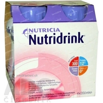 Nutridrink Juice style s jahodovou príchuťou 4 x 200 ml