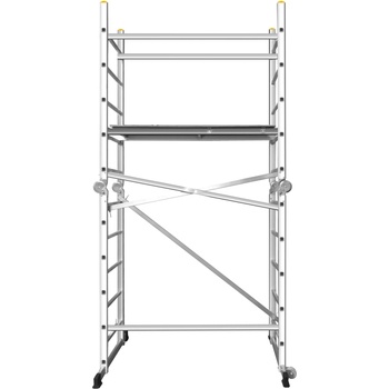 DRABEST Алуминиево мултифункционално скеле и стълба ikar 3в1 - работна височина до 4м (03080082)