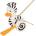 Goki Дървена играчка за бутане Goki - Зеброво пате (54959)