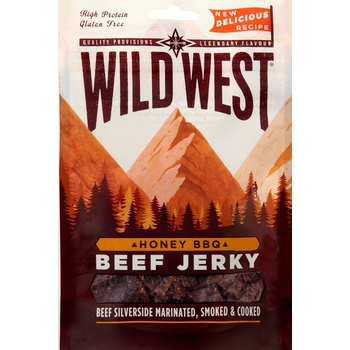 Wild West Hovězí Jerky med - barbecue 25 g