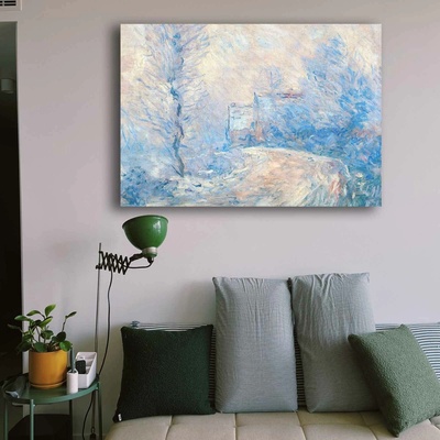 ASIR Obraz na plátně Claude Monet – Cesta do Giverny pod sněhem