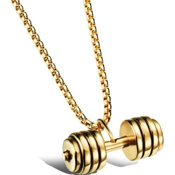 HARAHU Колие Dumbbell - Златна KP34199 (34199)