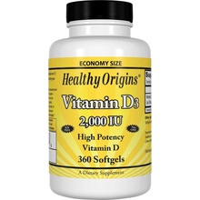 Healthy Origins Vitamin D3 2000 IU 360 softgel kapslí