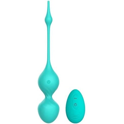 Passion labs Безжични вибро топчета "grace aqua blue" 20 см. 10 функции