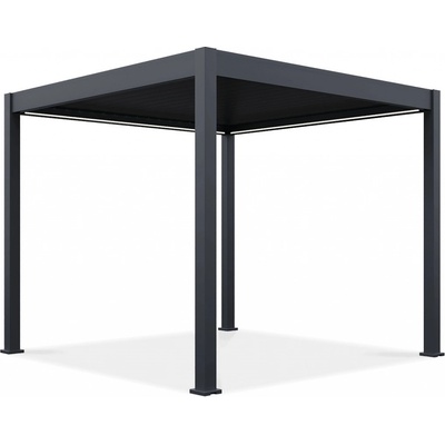 Gutroof Terasová pergola automatická s LED osvětlením ELEGANCE AUTOMATIC 3x3 Antracit