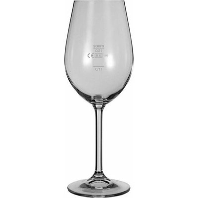 GASTRO Sklen /COLIBRI víno cejch 0,1 a 0,2l 6 x 350 ml