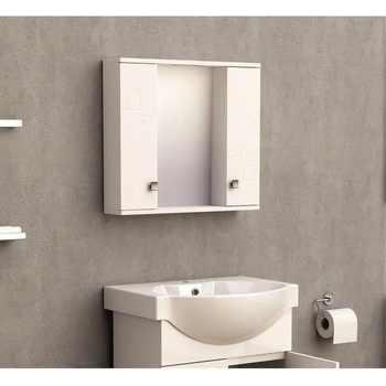 Image 1 of Inter Ceramic Огледален PVC шкаф ICMC 1034-60, Inter Ceramic, с LED осветление, 60x13x55см (1034-60)