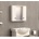 Inter Ceramic Огледален PVC шкаф ICMC 1034-60, Inter Ceramic, с LED осветление, 60x13x55см (1034-60)