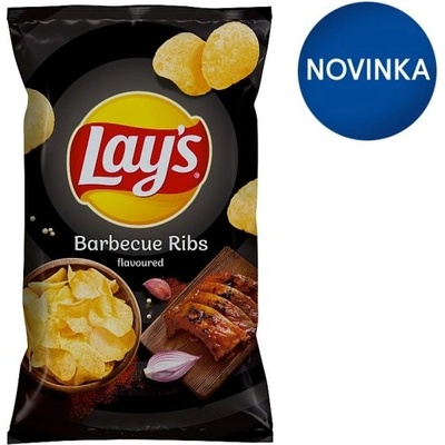 Lay's Vyprážané zemiakové lupienky s príchuťou BBQ rebierok 130 g
