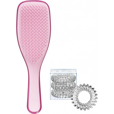 Tangle Teezer The Wet Detangler kartáč na rozčesávání vlasů + spirálové gumičky zdarma TT-SET-10050 – Zboží Dáma