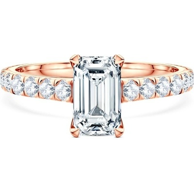 Savicki Zásnubný prsteň Share Your Love ružové zlato laboratórne diamanty SYL P EM 50 LAB R