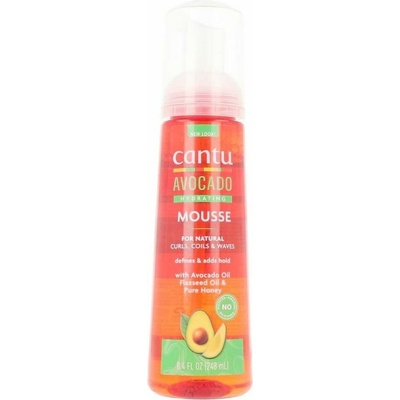CANTU Avocado Styling Mousse stylingový gél pre vlnité a kučeravé vlasy 248 ml
