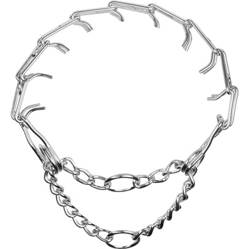 Rimba Bondage Play Metal Pinch Collar Silver