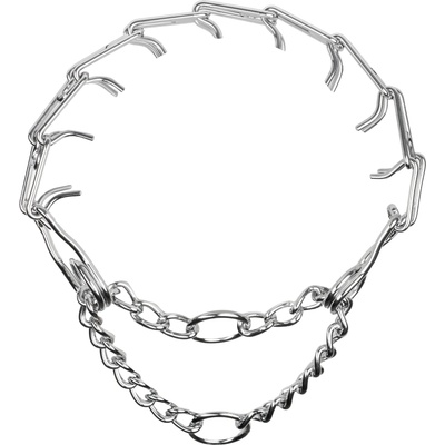 Rimba Bondage Play Metal Pinch Collar Silver