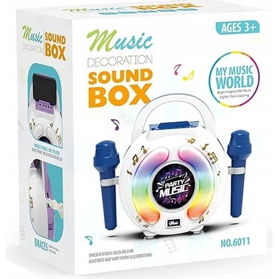 SADA KARAOKE PRO DĚTI REPRODUKTOR + 2 MIKROFONY BLUETOOTH ZVUK SVĚTLO