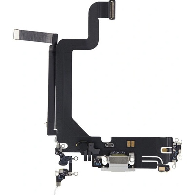 AppleKing nabíjací a audio flex konektor na Apple iPhone 14 Pro Max - strieborná