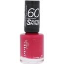 Laky na nechty Rimmel London 60 Seconds Super Shine Nail Polish 323 Funtime Fuchsia 8 ml