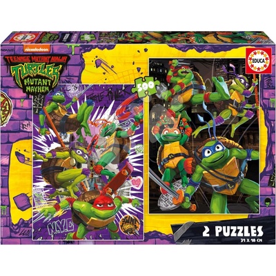 Educa Ninja Turtles 2x500 dielov a Fix lepidlo