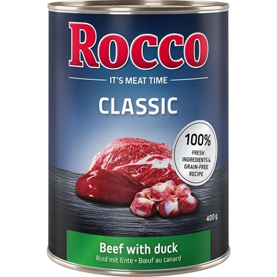 Rocco Classic Adult hovädzie s hydinovými srdiečkami 6 x 400 g