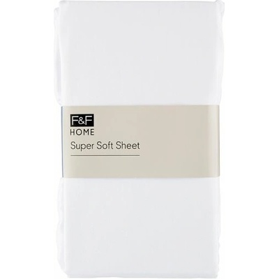 F&F Home Super Soft napínacia plachta biela 180x200x25
