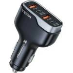 VEGER Зарядно за кола с 2xUSB-C и 2xUSB-A изходи с технология за бързо зареждане - Veger Four Port Max Quick Car Charger 66W (черен) (CC53-2A2C)