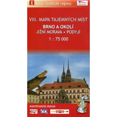 MAPA TAJEMNÝCH MÍST BRNO A OKOLÍ 1:75T