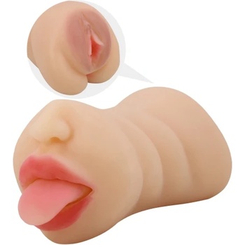 Pretty Love Двустранен мастурбатор вагина и уста Crazy Bull Sarah