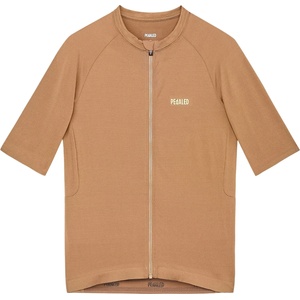 Pedaled Мъжка фланелка с къс ръкав за колоездене Pedaled Element Lightweight Jersey Cycling jersey - Brown (056-4239-0213)