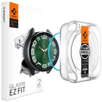 Spigen glas. tr ez-fit 2-pack galaxy watch 6 classic (47 mm) clear (agl07066)