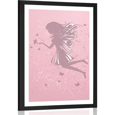 Plakát s paspartou láskyplná víla - 40x60 silver