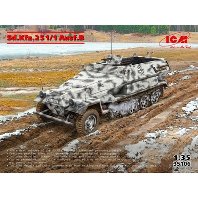 ICM Sd.Kfz.Ausf.B 4x camo 251:1 1:35