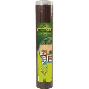 NORTENE Двулицева пластмасова ограда 1, 5 х 3 м. кафява - plasticane oval