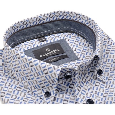 Casa Moda Casual Fit košile s barevným čtvercovým vzorem extra prodloužený rukáv