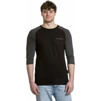 Meatfly мъжка тениска с дълъг ръкав Reagan Raglan Black Meatfly | Cheren | МЪЖЕ | S