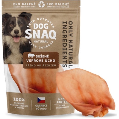 Dog Snaq Přírodní Vepřové ucho sušené 0,06 g