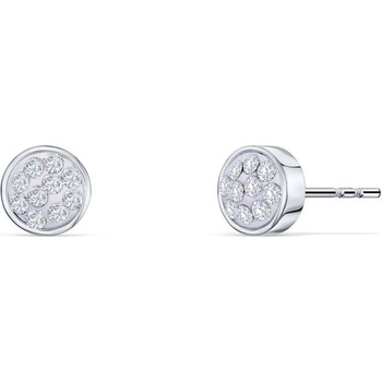 CrysTalp oceľové náušnice s kryštálmi Solitare 40277.CRY.E