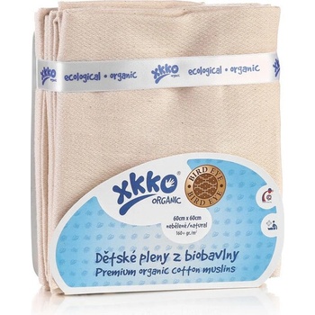 KIKKO Bavlněné XKKO Organic 70 x 70 Staré časy natural 5 ks