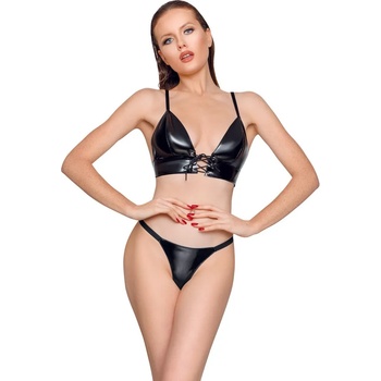 Image 1 of Black Level Vinyl Bra and String 2820161 Black XL