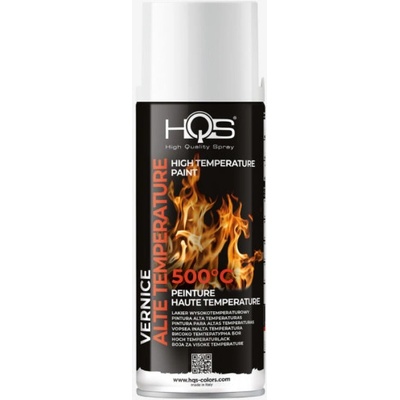 HQS farba v spreji vysoká teplota do 500°C 400 ml biela