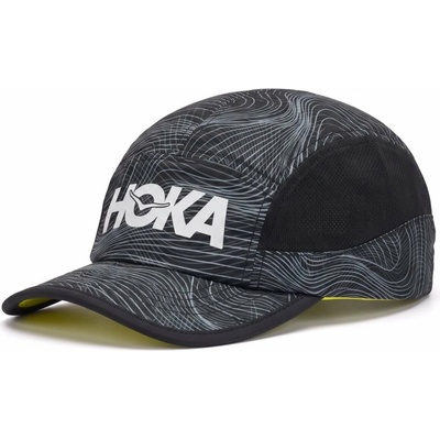 Hoka Run Hat CLF PRT 1186871-BLCKW black/white prt