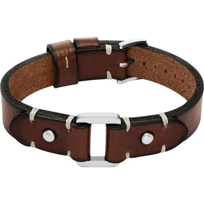 Fossil Robustní kožený náramek pro muže JF04942040