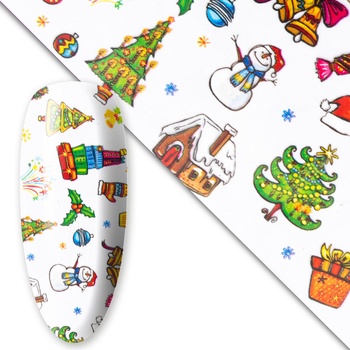 Transfer fólia na nechty Vianoce 24 50 cm