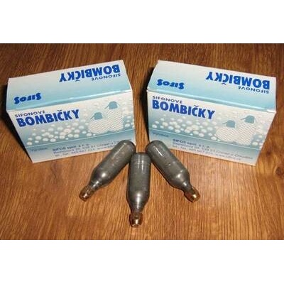 Bombičky sifonové CO2 8g výměnné- JEN plyn c=10ks – Zbozi.Blesk.cz