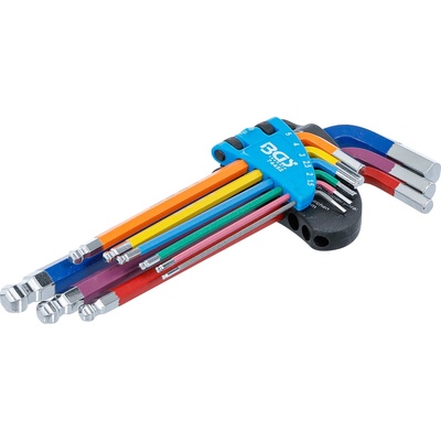 BGS technic Zástrčné klíče Imbus s kuličkou 1,5-10 mm, vícebarevné, 9 ks BGS 74452