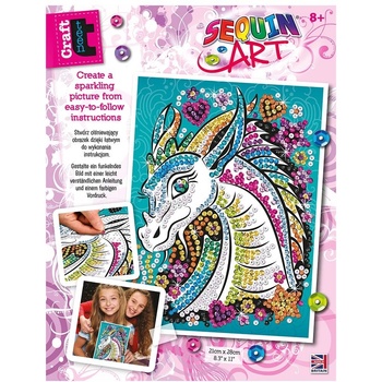 Image 1 of Sequin Art - Изкуство с пайети, CRAFT TEEN, Дракон
