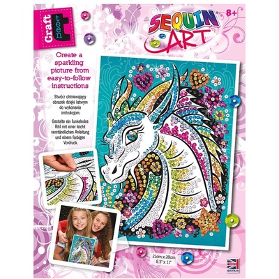 Sequin Art - Изкуство с пайети, CRAFT TEEN, Дракон