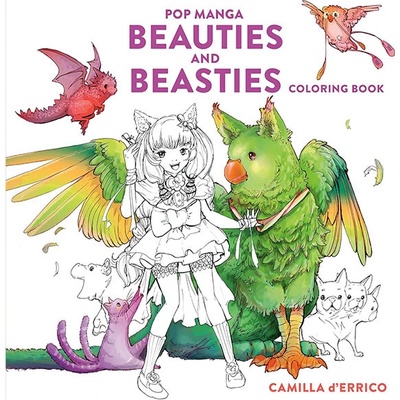 Watson-Guptill Publications Pop Manga Beauties and Beasties Coloring Book