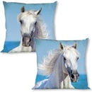 Faro Biely Kôň Bavlna 40 x 40 cm