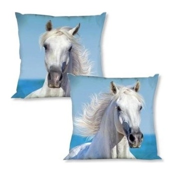 Faro Biely Kôň Bavlna 40 x 40 cm