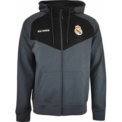 Real Madrid FC detská mikina tmavosivá/čierna